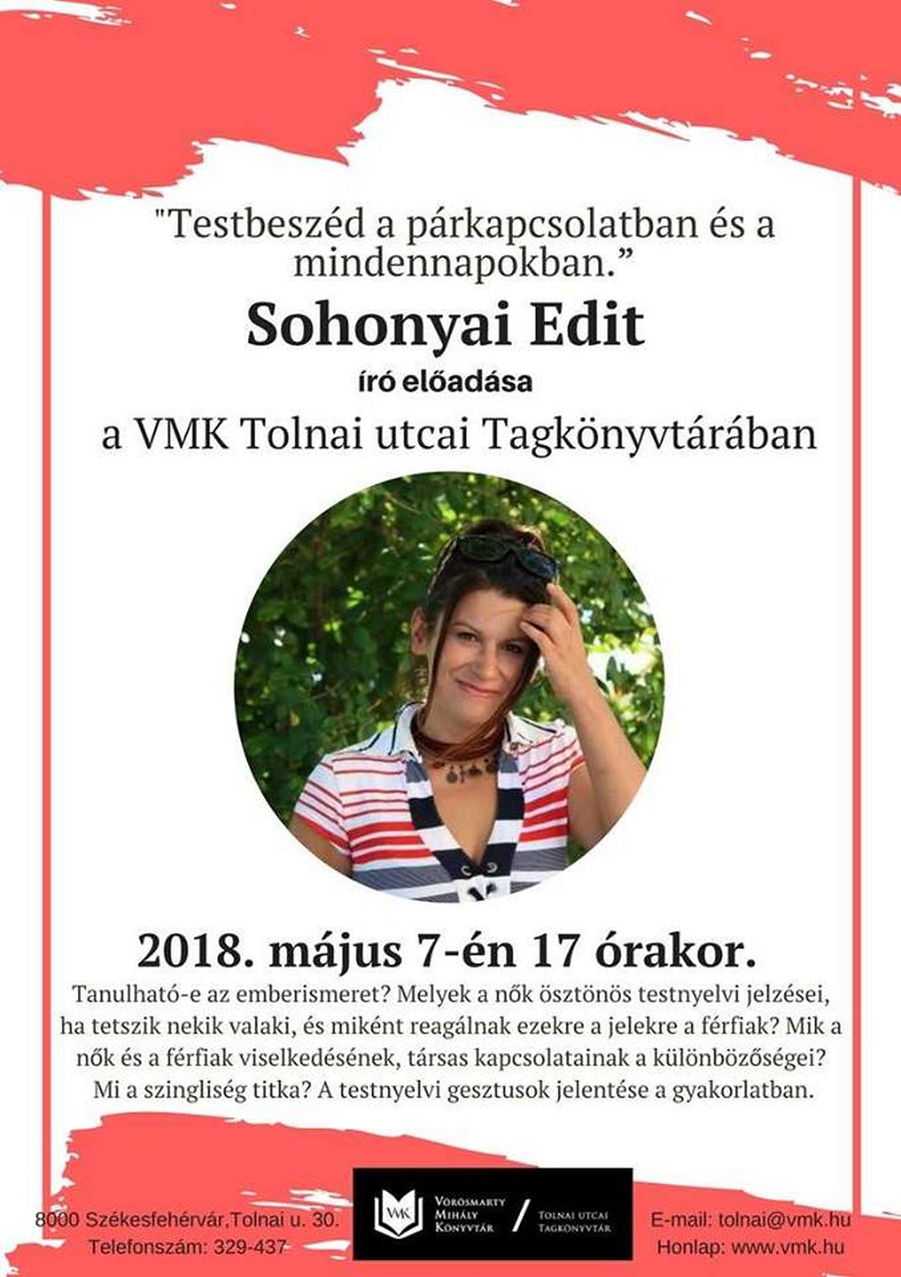 Testbeszéd a párkapcsolatban és a mindennapokban - Sohonyai Edit előadása